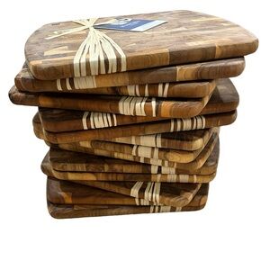 NWT Single Sold Madeira Canary Teak Utility Cutting Board, 11.5"x13.5"